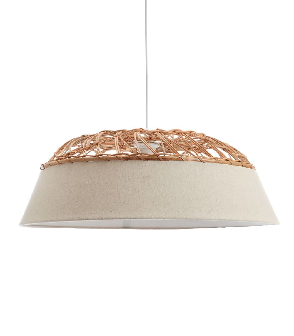 suspension en textile beige, d.0 cm