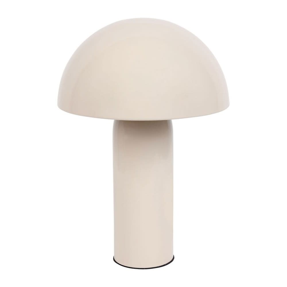 Lampe en métal champignon coloris beige