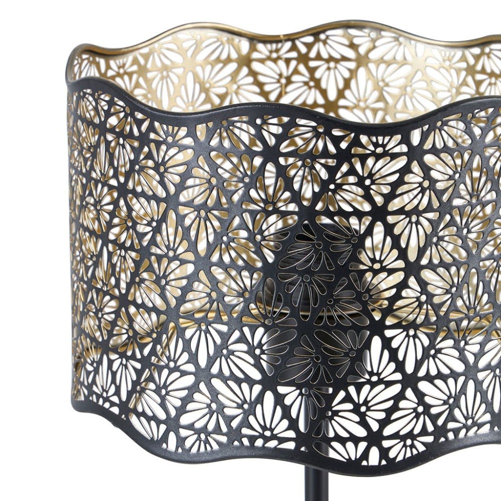 Lampe en métal noire et dorée — vue 4