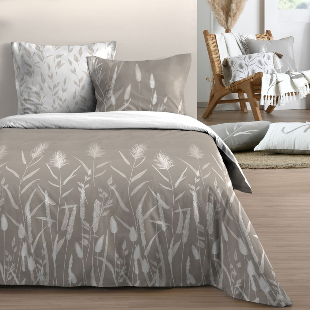 Parure de lit pampa coton naturel 220 x 240
