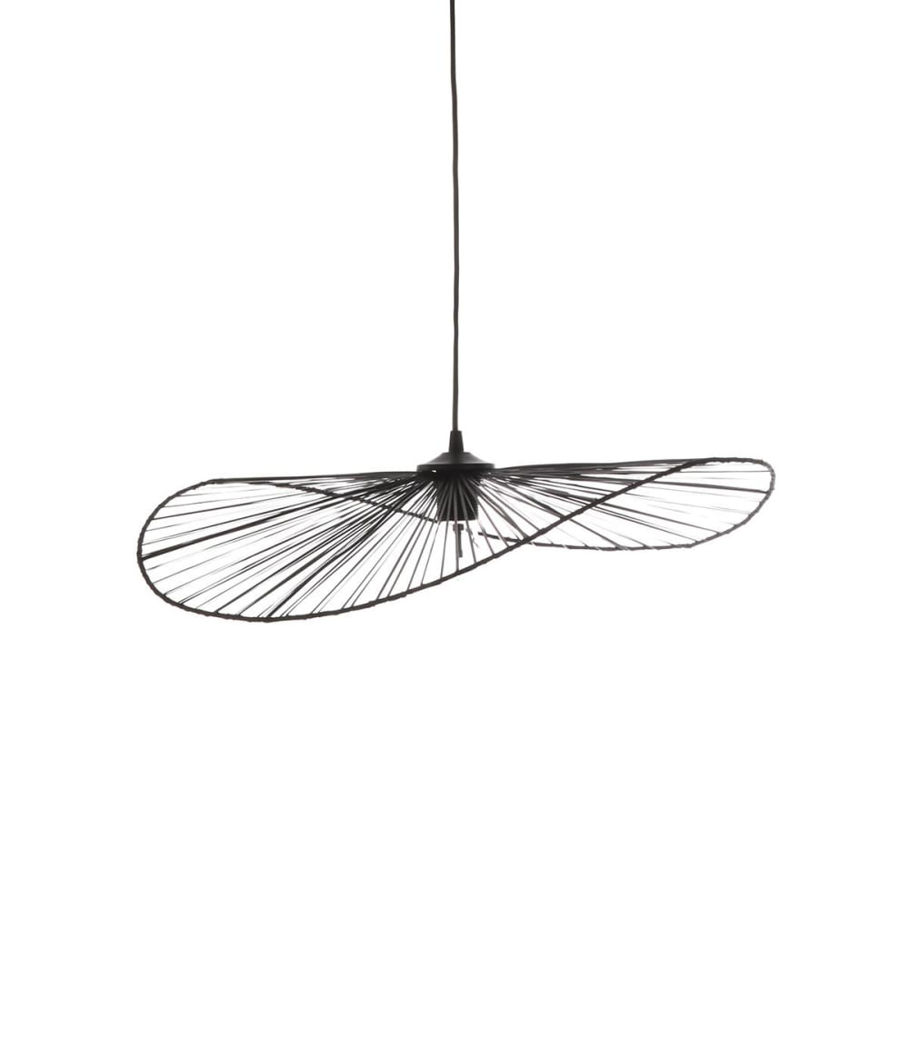 Suspension en polypropylène recyclé noir, h. 9,50 cm