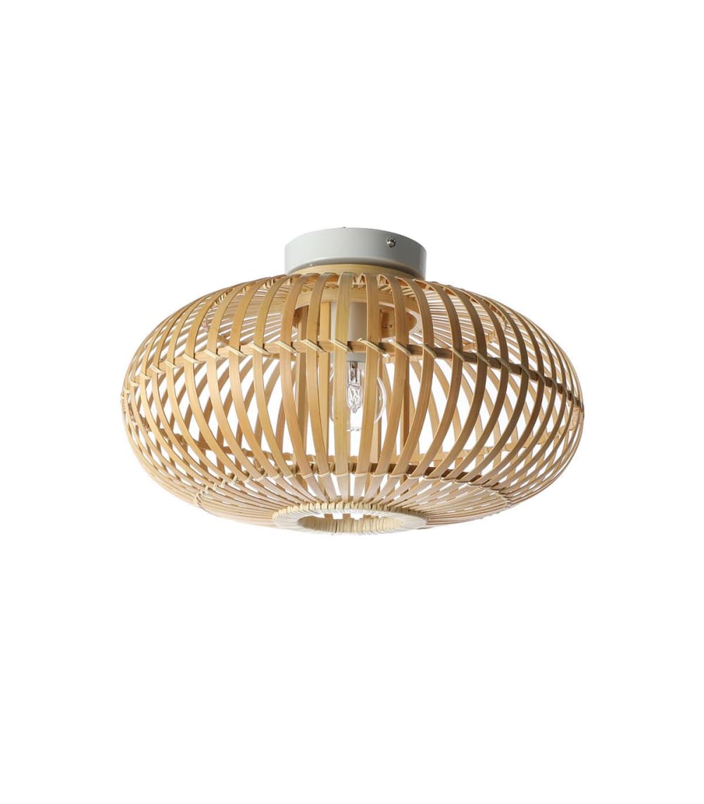 Suspension en bambou naturel, d.38 cm