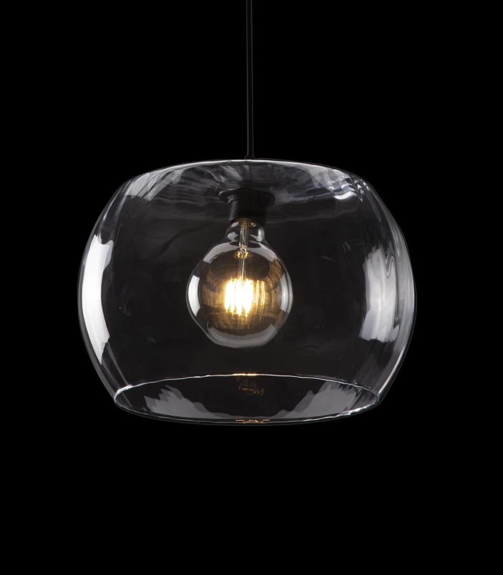 Suspension en verre transparent, d.29 cm — vue 3