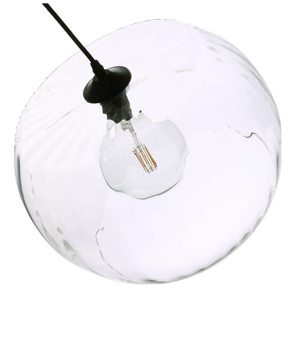 Suspension en verre transparent, d.29 cm — vue 4