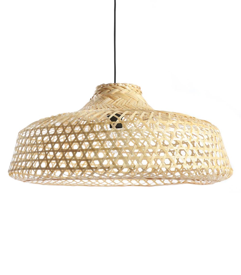 Suspension en bambou naturel, d.65 cm
