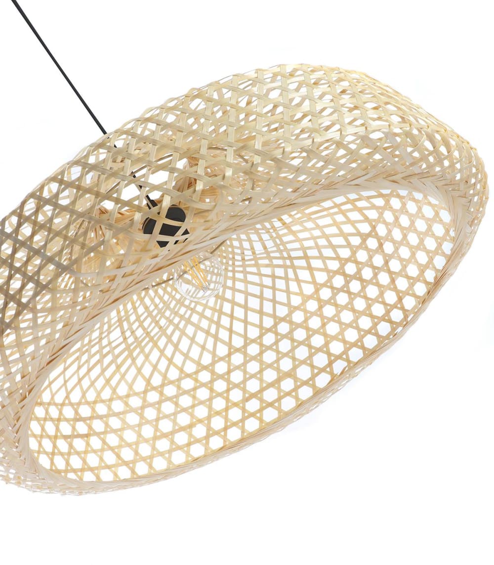 Suspension en bambou naturel, d.65 cm — vue 4