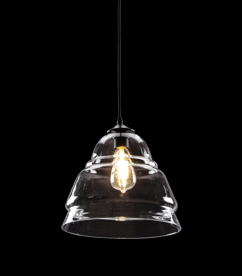 Suspension en verre transparent, d.30 cm — vue 4