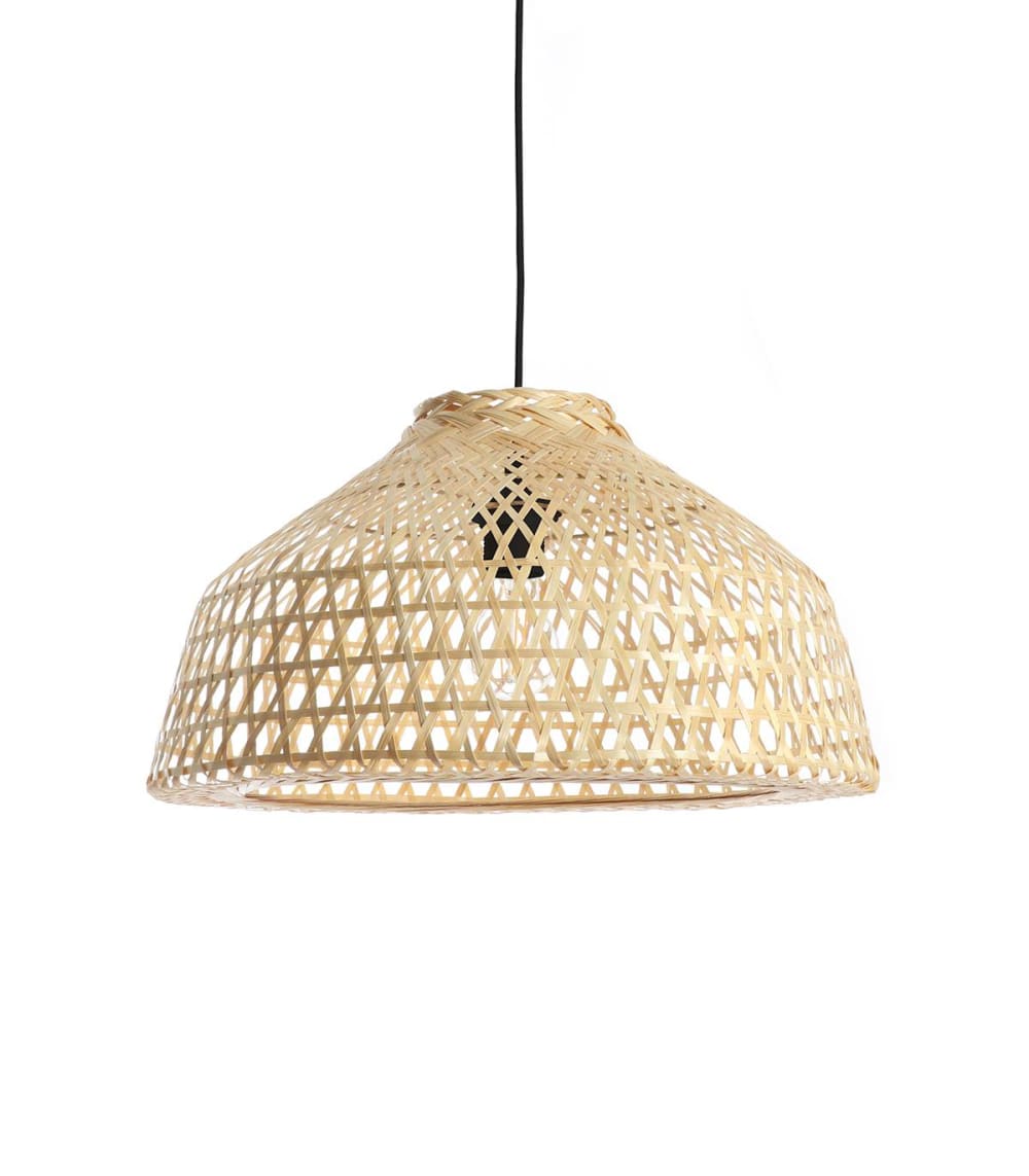 Suspension en bambou naturel, d.38 cm