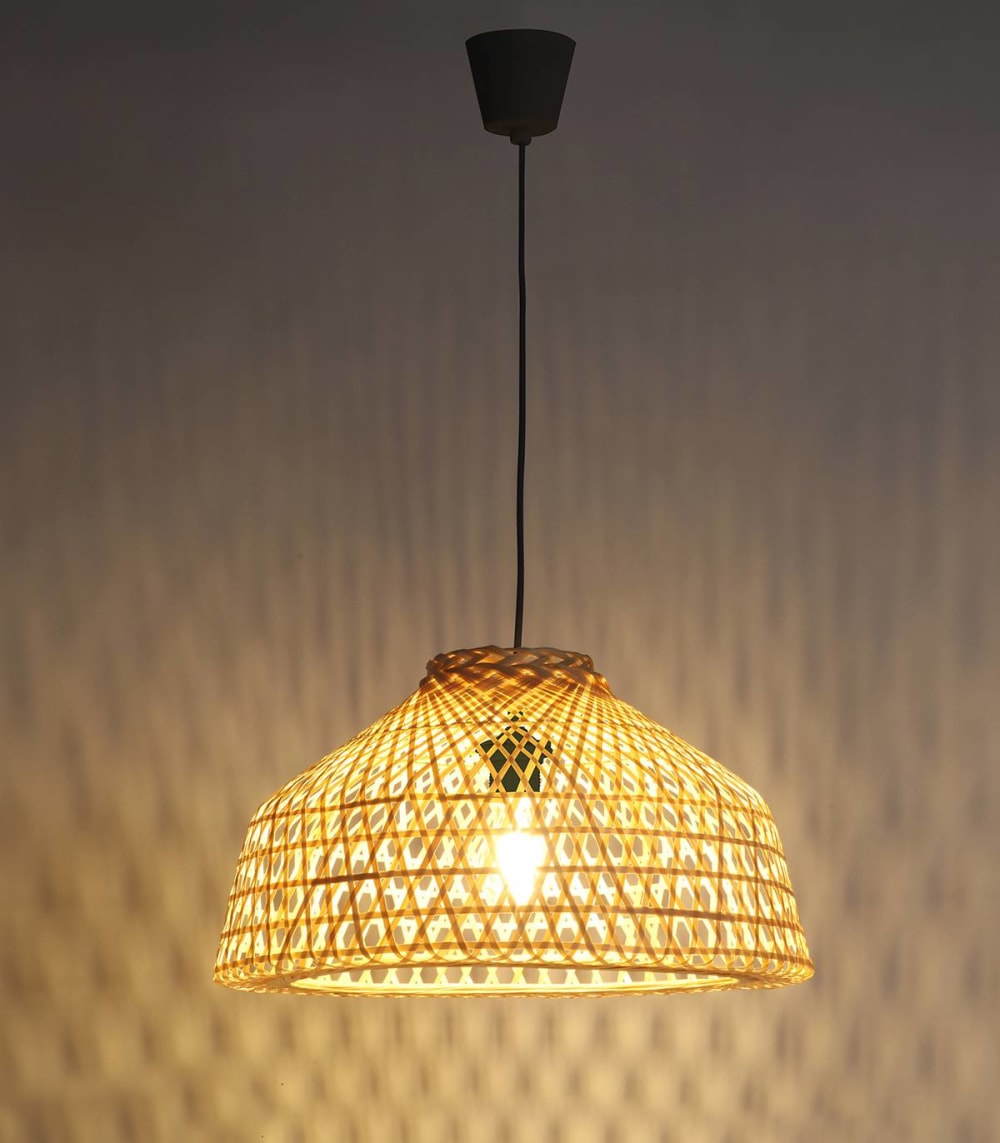 Suspension en bambou naturel, d.38 cm — vue 4