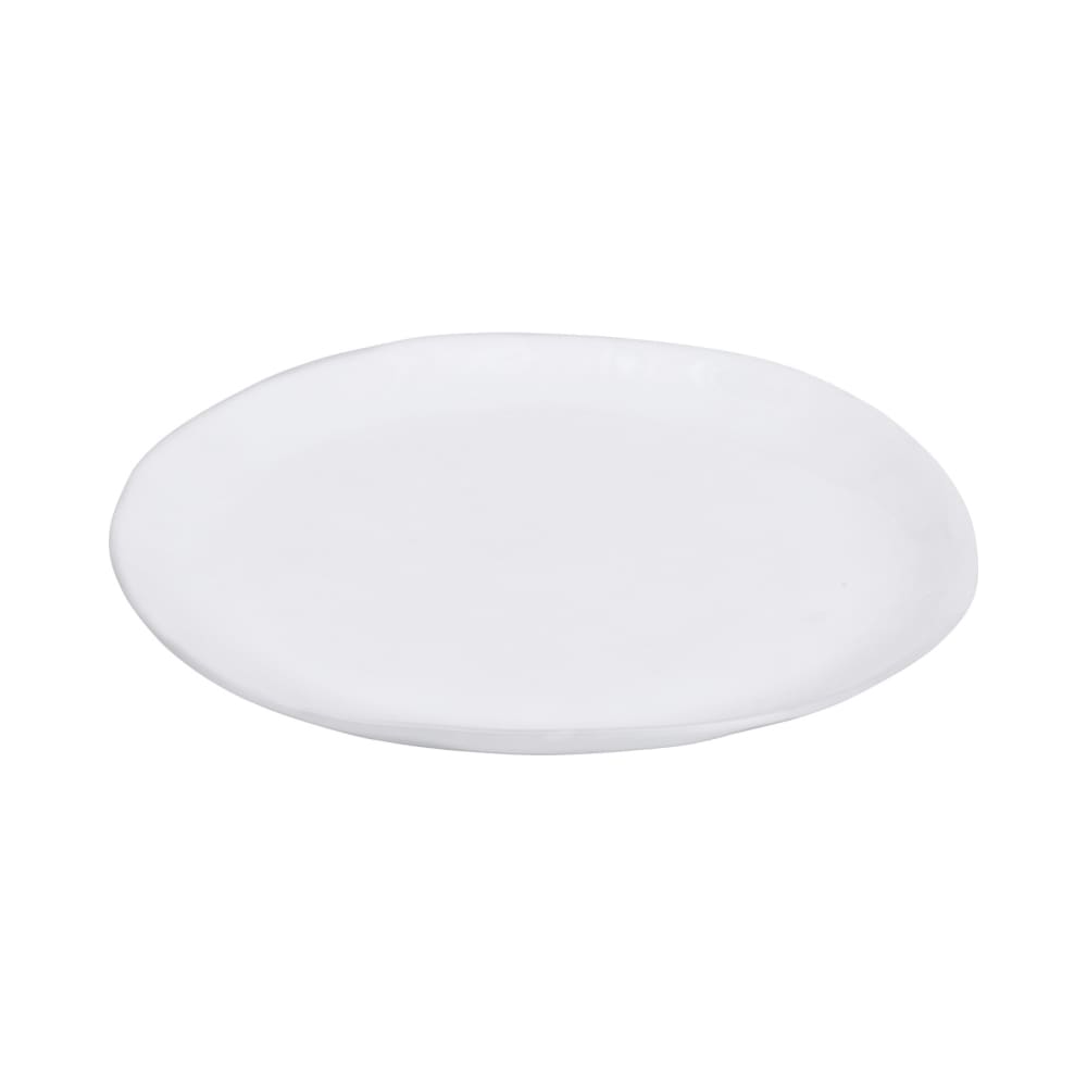 Assiette à dessert ovale en porcelaine blanche Assiette à dessert ovale en porcelaine blanche