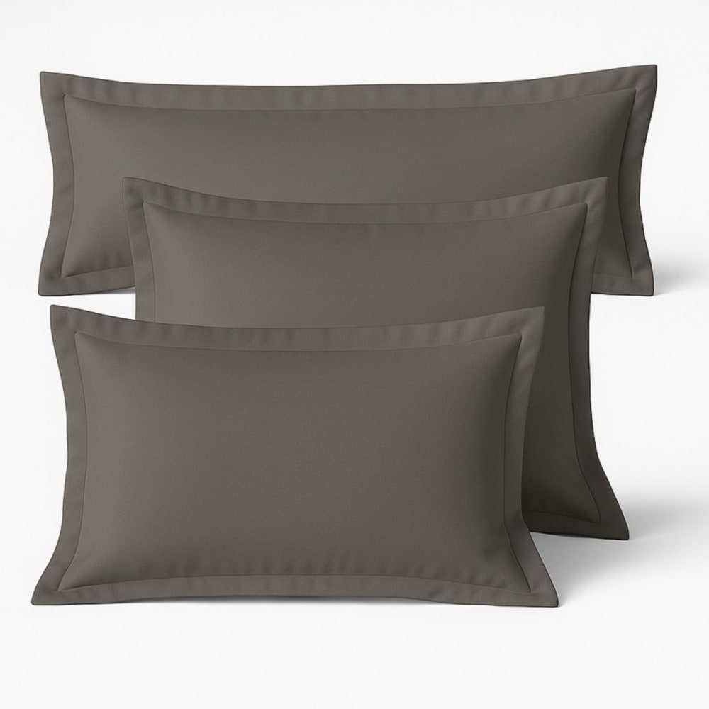 Taie de traversin 137x40 cm gris