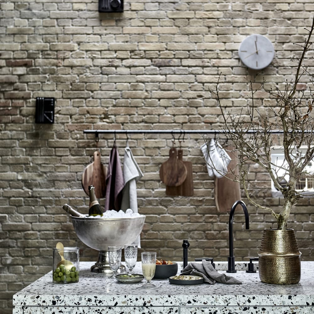 Seau à glace en aluminium argent H29