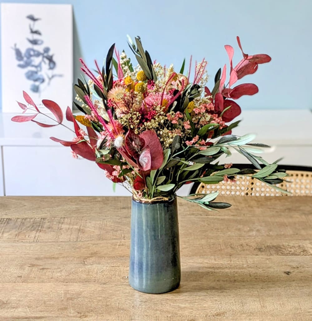 bouquet de fleurs séchées