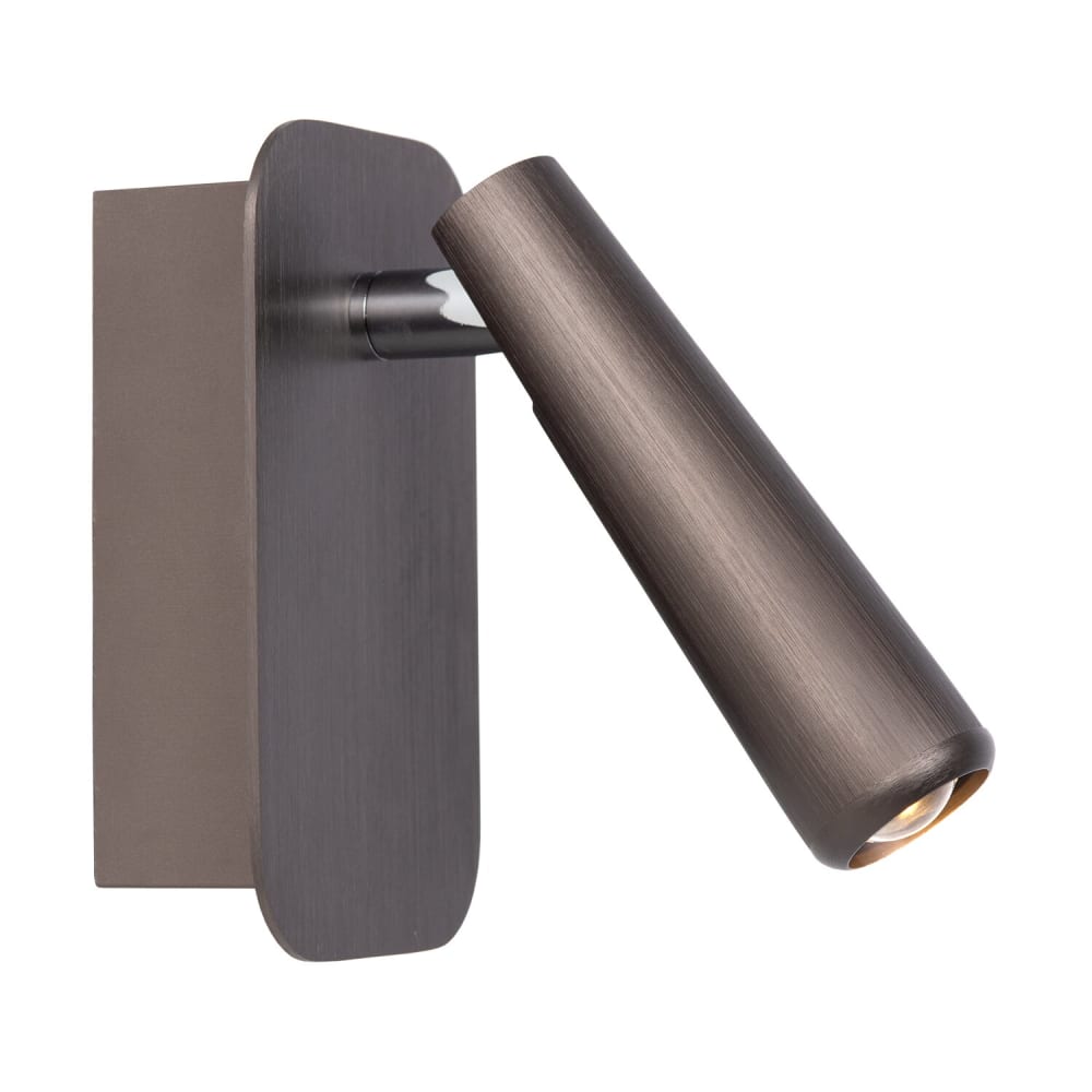 Applique murale led en métal brun bronze avec direction réglable — vue 3