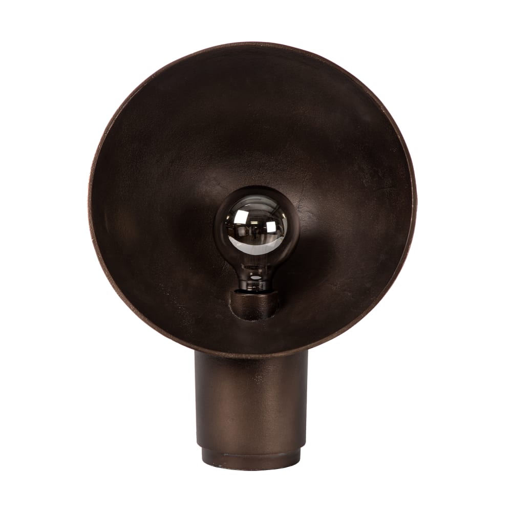 Lampe de table ronde en métal finition bronze, H 46 cm - Maisons du Monde