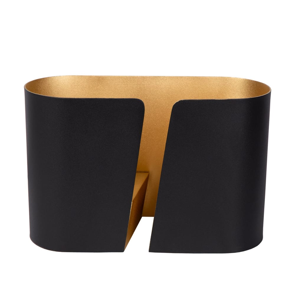 Lampe de table en métal noir et or — vue 3
