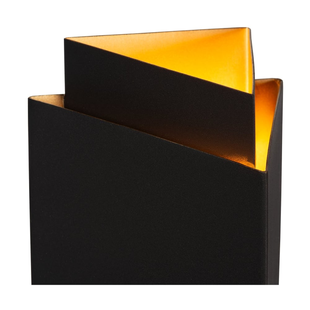 Applique murale triangulaire 2x g9 en métal noire, 22 x 18 x 15 cm — vue 4