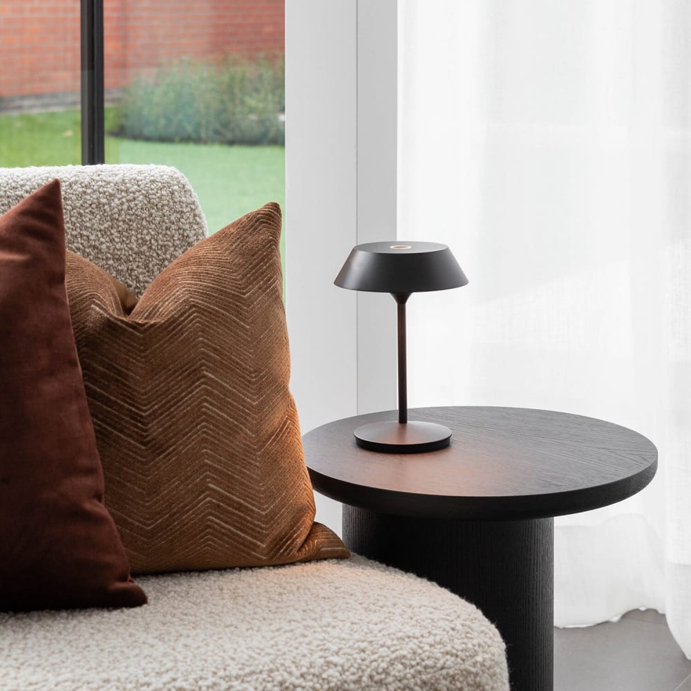 Lampe de table rechargeable noir — vue 4