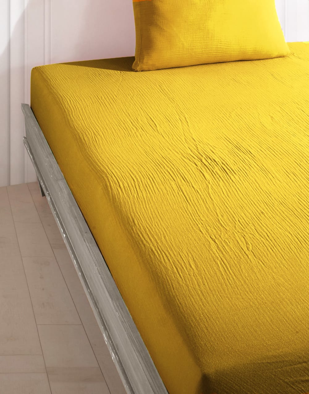 Spannbettlaken 140x190 cm Baumwollgaze - Maisons Du Monde