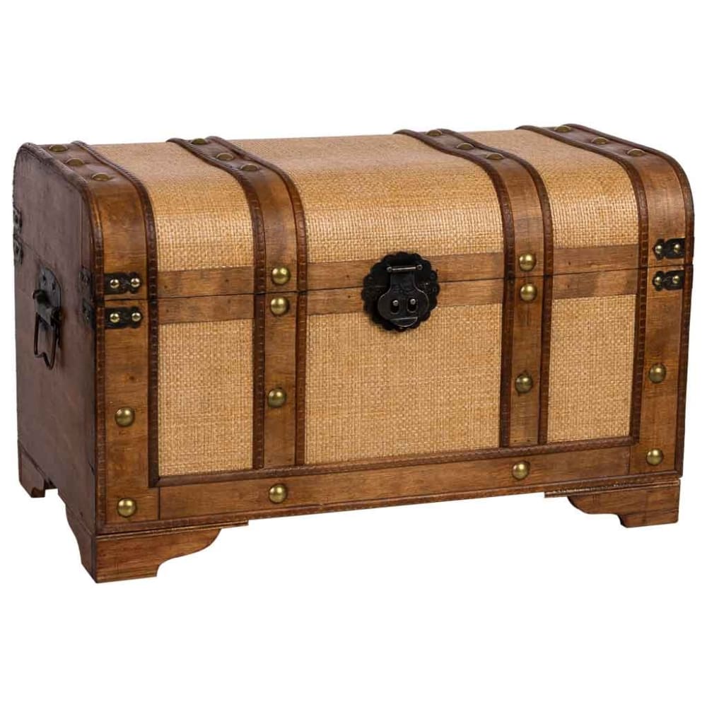 Baúl de madera marrón60x33x36.5