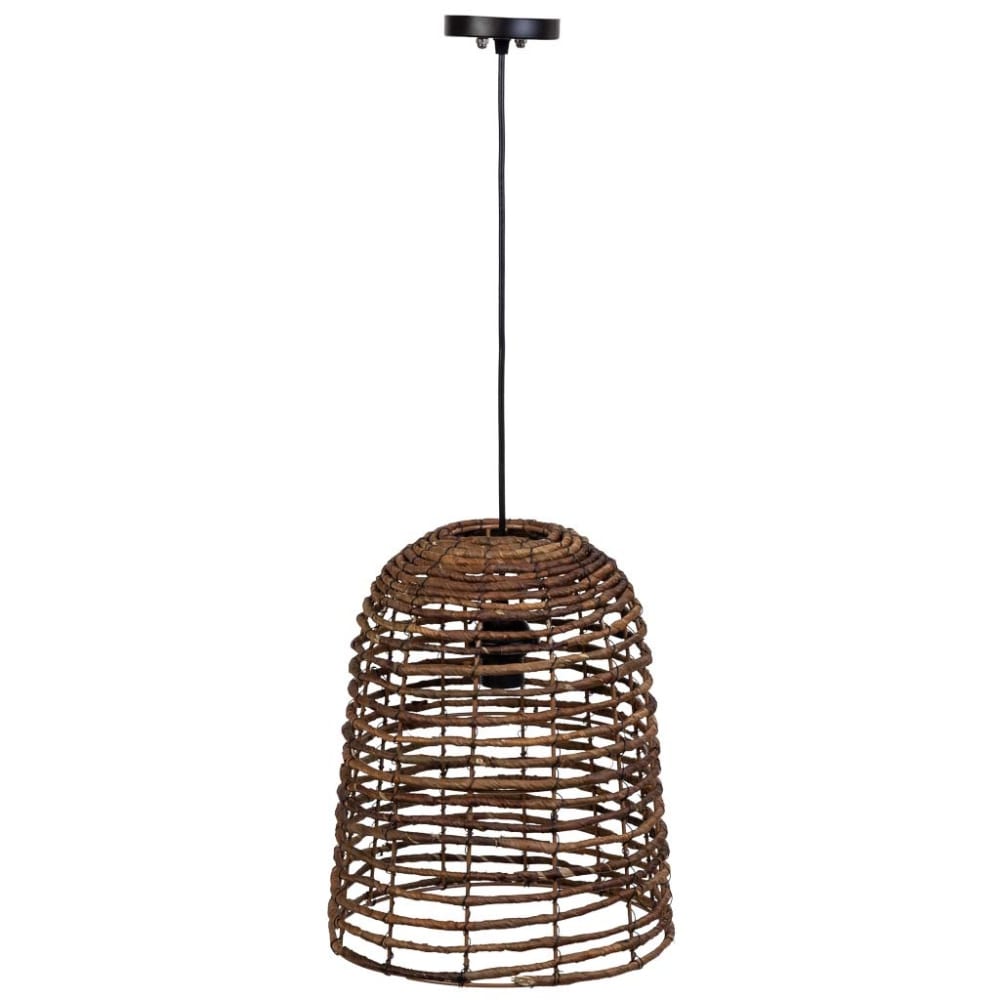 Lámpara de techo de hoja de banana  natural marrón, d30x36,5h cm