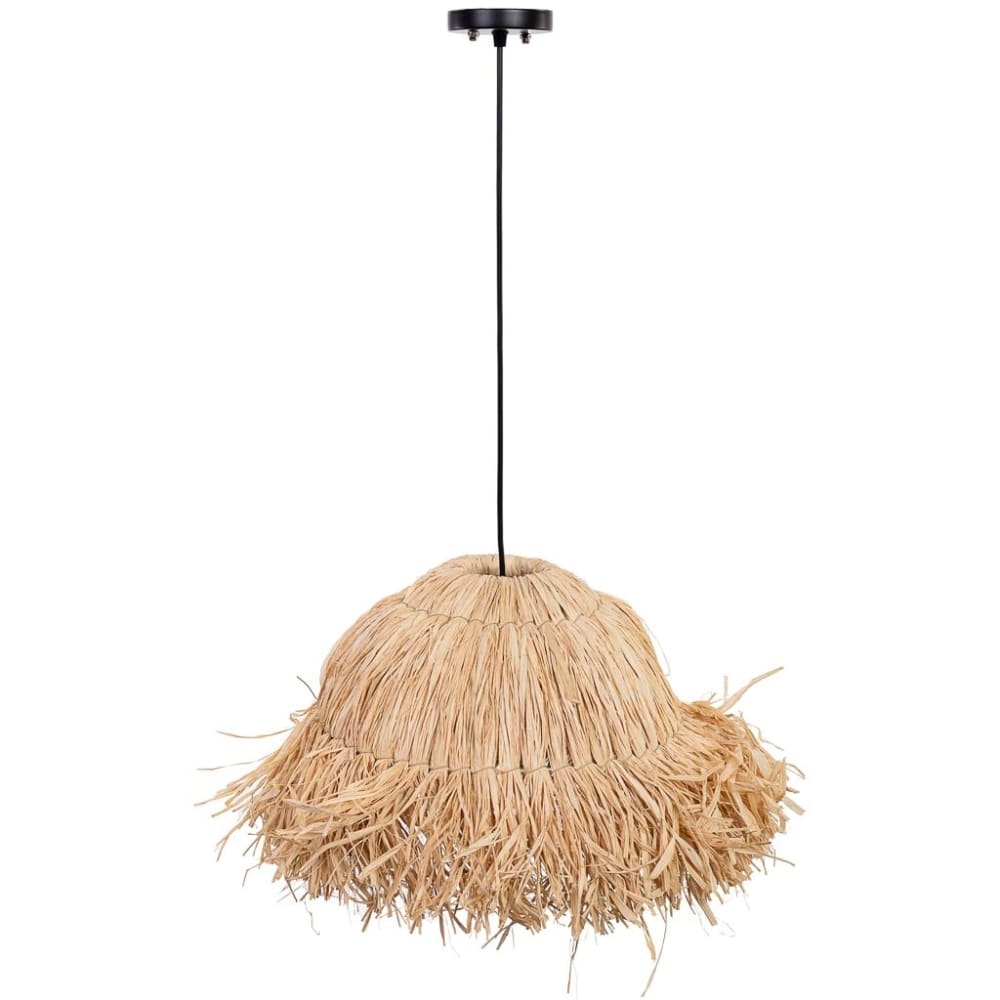 lampara de techo de rafia d37x25
