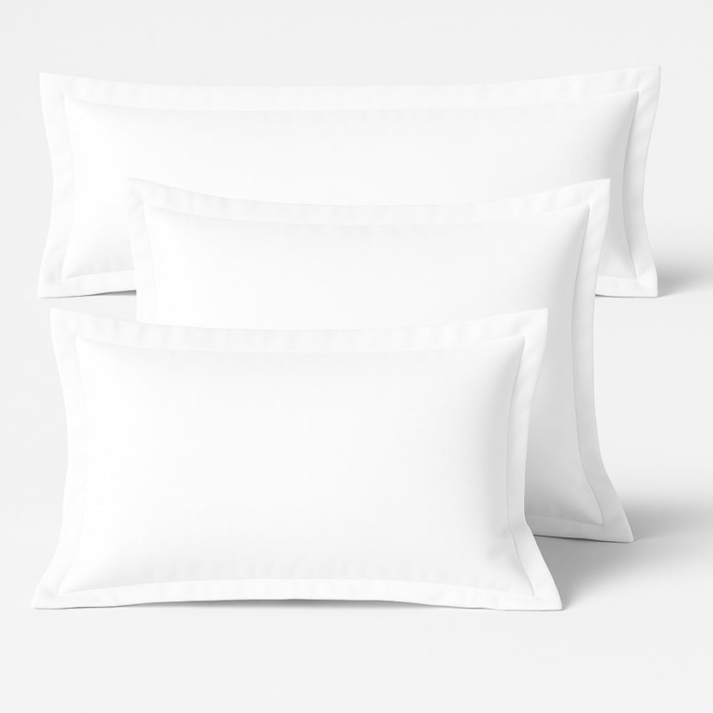 Taie de traversin 137x40 cm - coton coloris blanc — vue 3