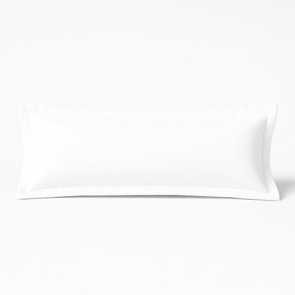 Taie de traversin 90x40 cm - Coton coloris blanc