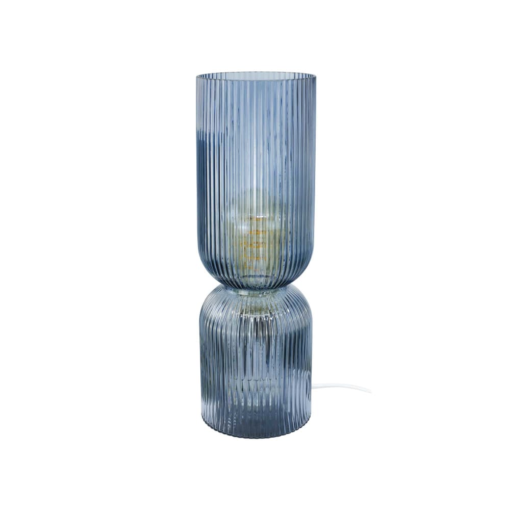 Lampe à poser en verre strié — vue 4