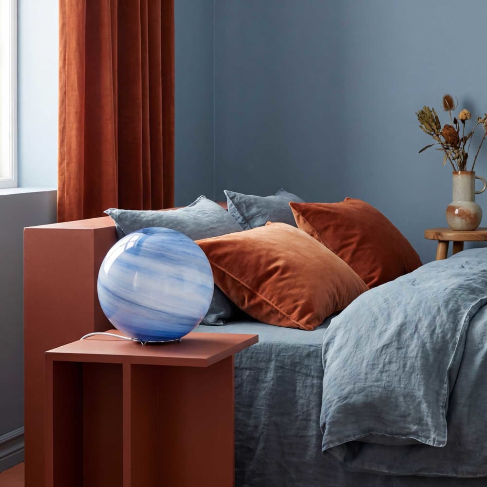 Lampe à poser en verre & métal — vue 3