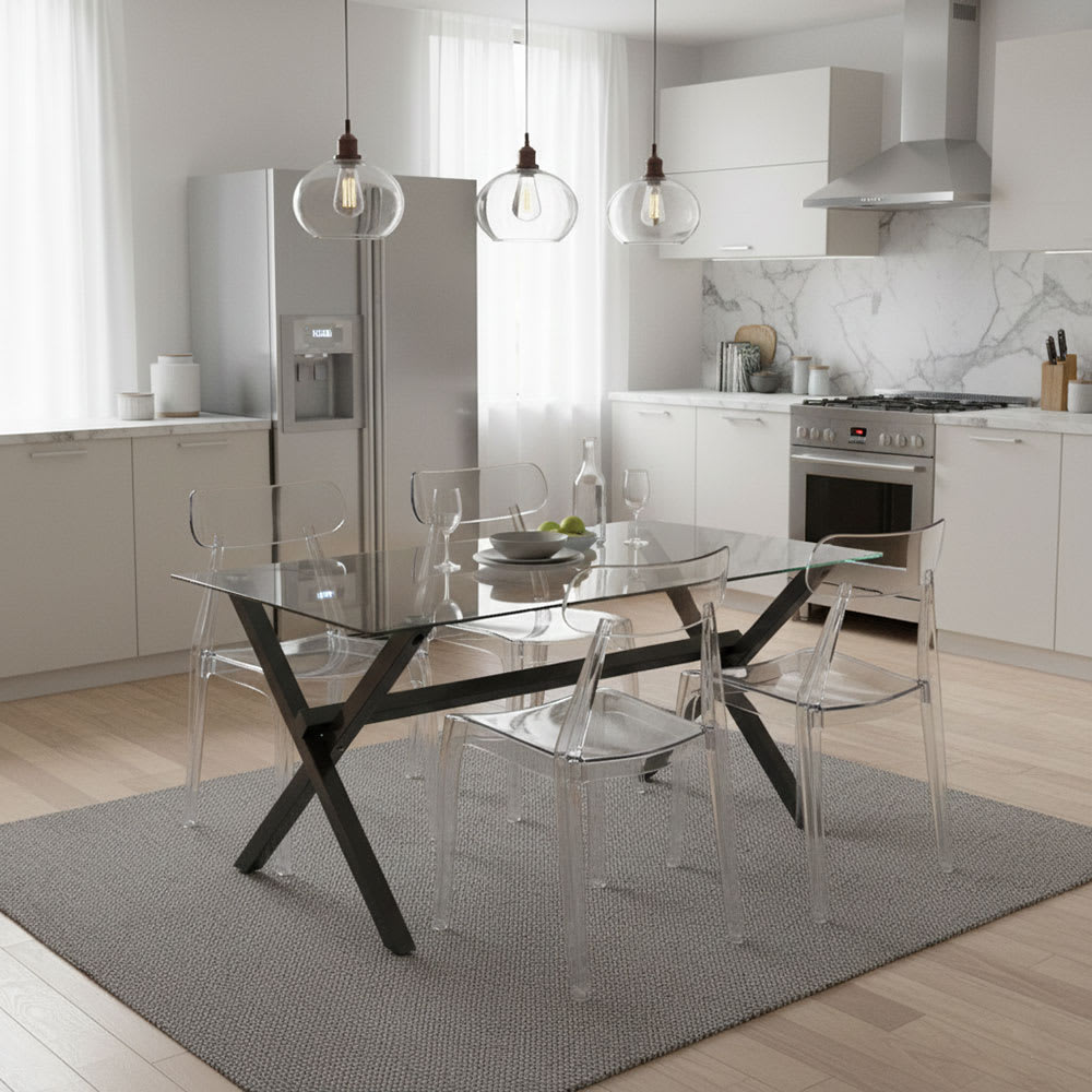 2er-Set Stühle aus Polycarbonat transparent - Maisons Du Monde