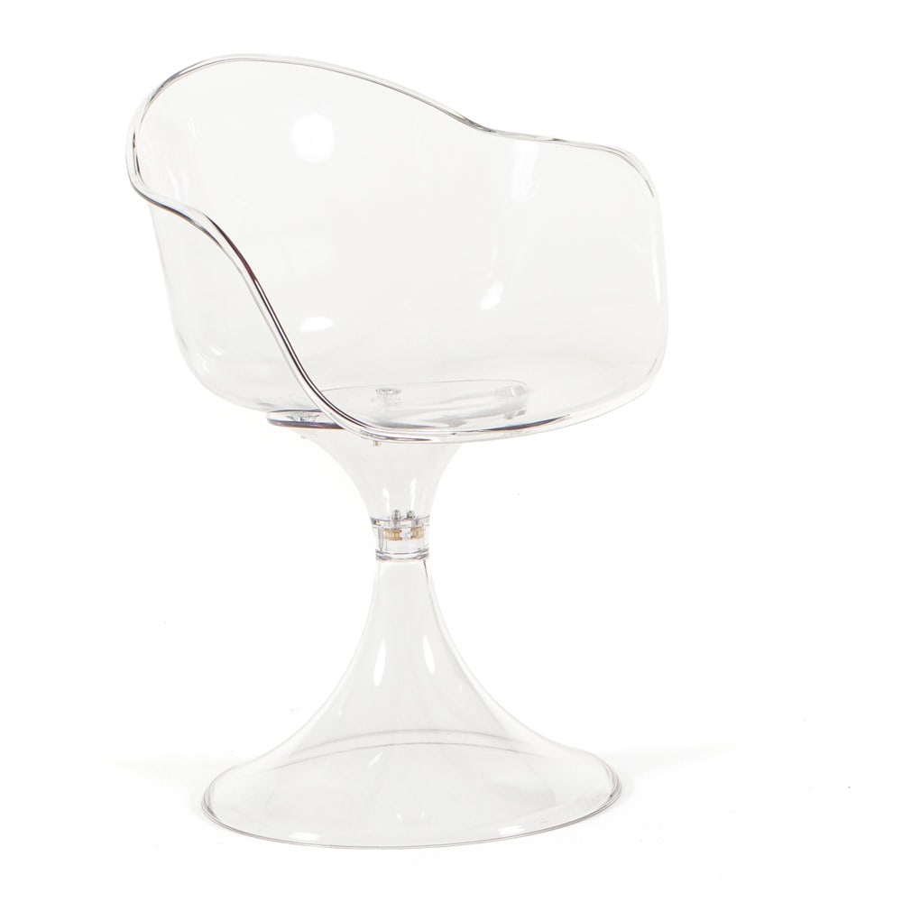 Lot de 2 chaises transparentes