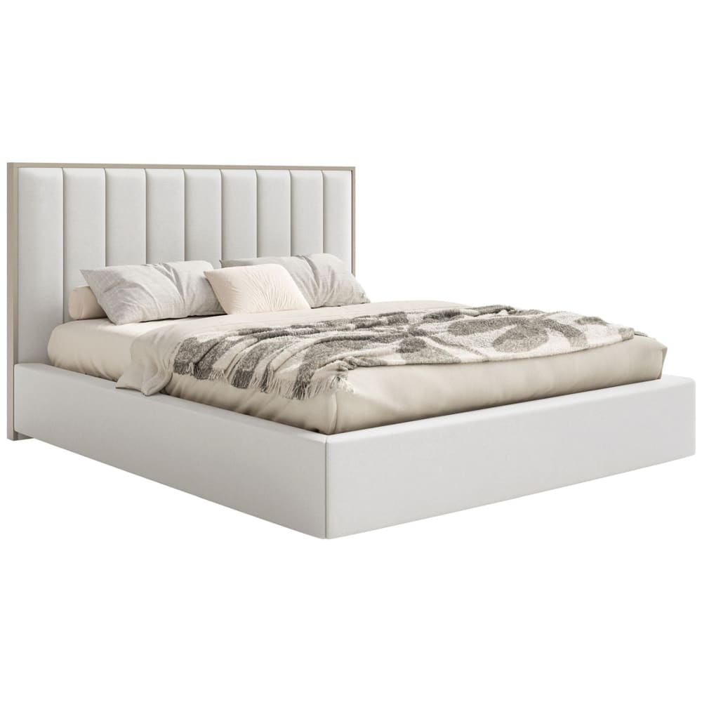 Selsey Polsterbett 180x200 mit Veloursbezug, Weiß style modern Weiß Stoff