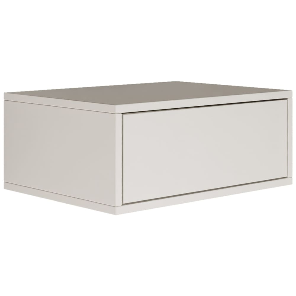 Table de chevet suspendue avec tiroir, blanc, 50 cm Table de chevet suspendue avec tiroir, blanc, 50 cm