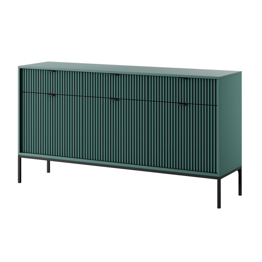 Buffet 3 portes vert - noirs