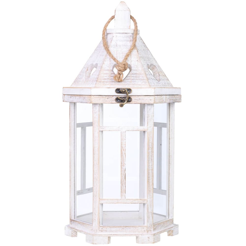 Holzlaterne 22x22x51h cm Natur - Maisons Du Monde