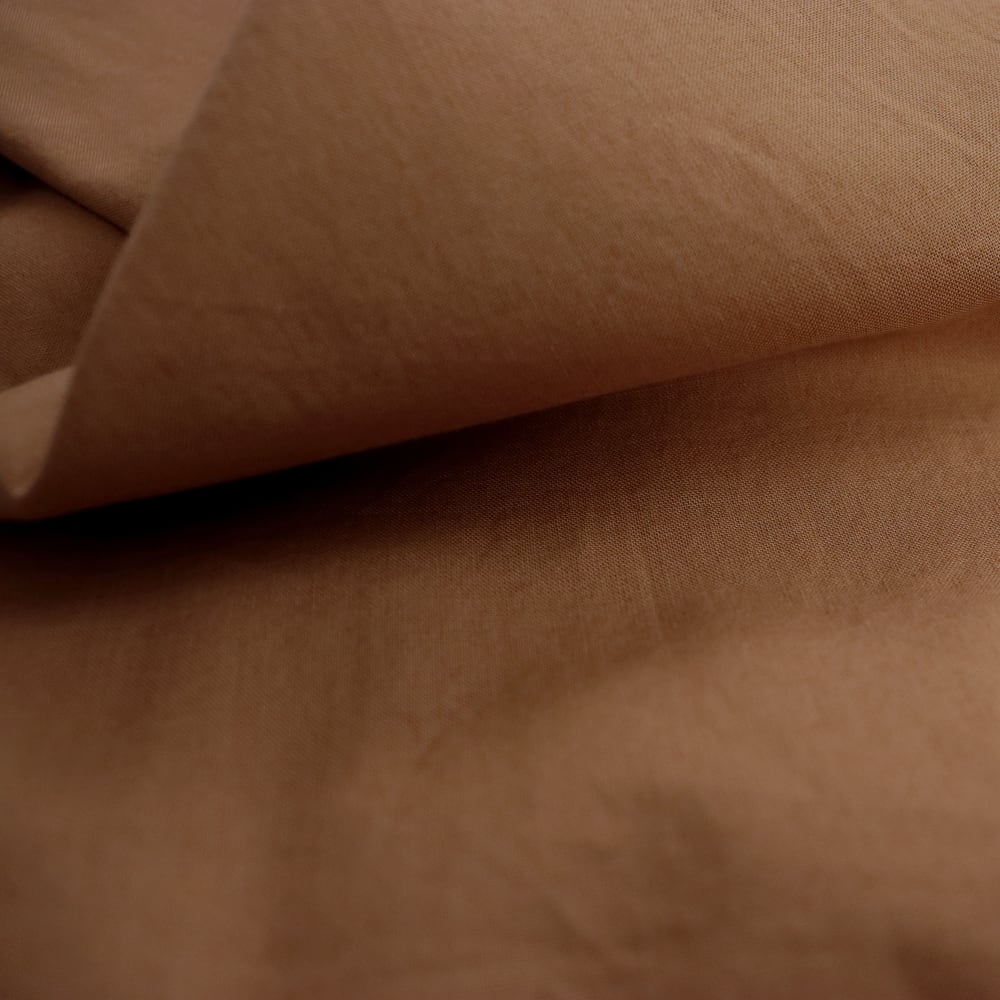 Drap-housse uni en coton Chocolat 140x190/200cm — vue 3