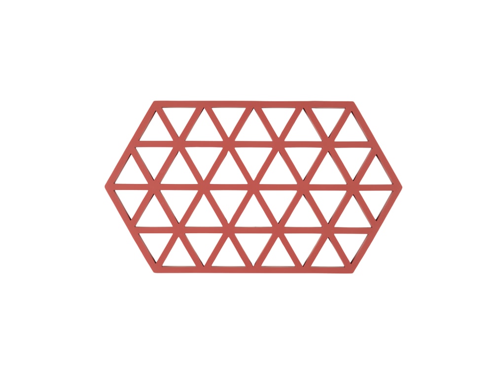 Dessous-de-plat en silicone rouge vif 24 x 14 x 0,9 cm