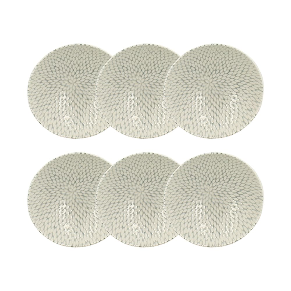 Lot de 6 coupelles à motif en porcelaine 15cm