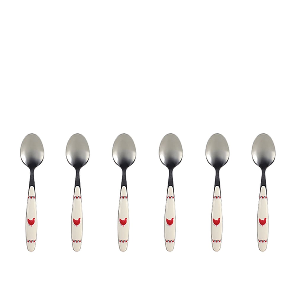 Lot de 6 cuillères à café en acier inoxydable Lot de 6 cuillères à café en acier inoxydable