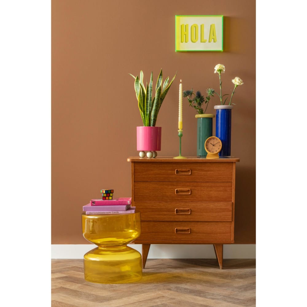 Décoration murale acrylique jaune 3x31x22cm - Maisons du Monde