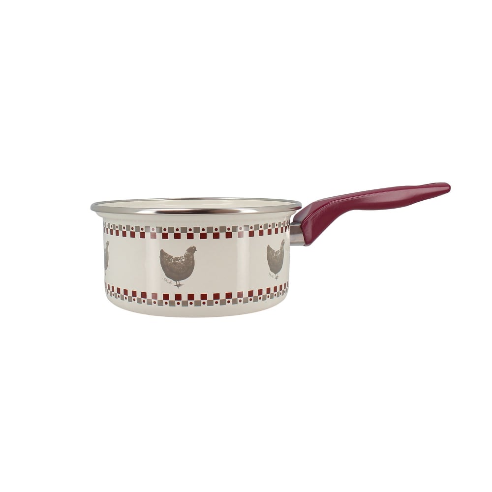 Casserole en acier émaillé 16cm - tous feux Casserole en acier émaillé 16cm - tous feux