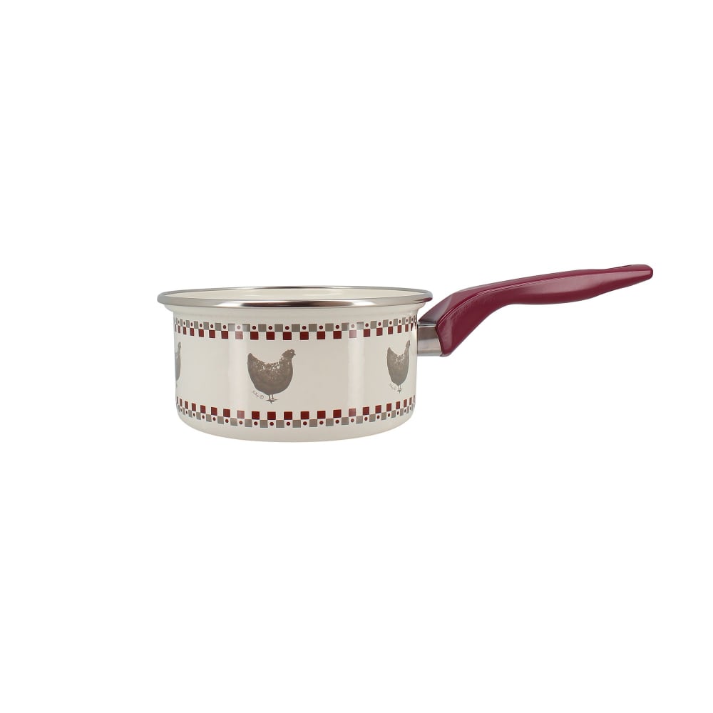 Casserole en acier émaillé 14cm - tous feux Casserole en acier émaillé 14cm - tous feux