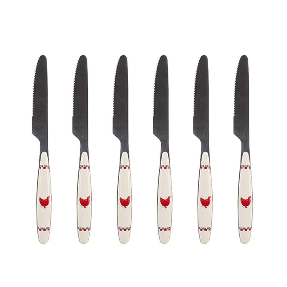 Lot de 6 couteaux en acier inoxydable Lot de 6 couteaux en acier inoxydable