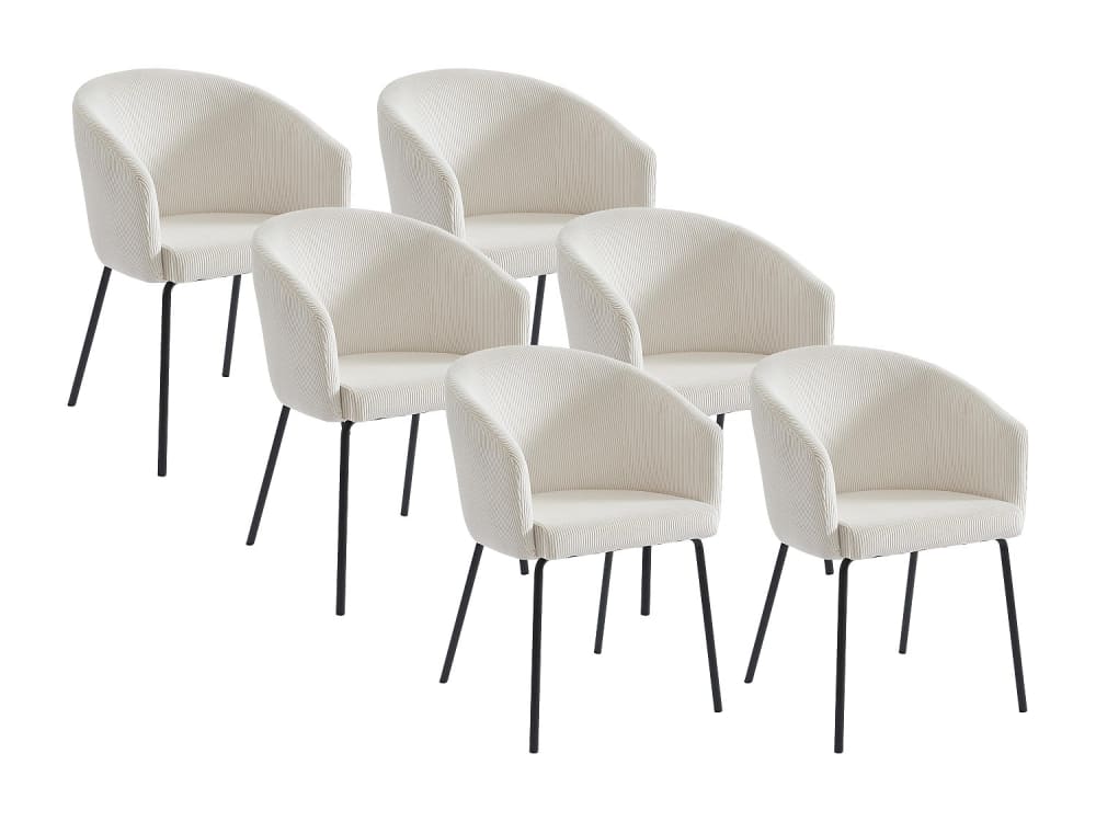 Lot de 6 chaises velours
