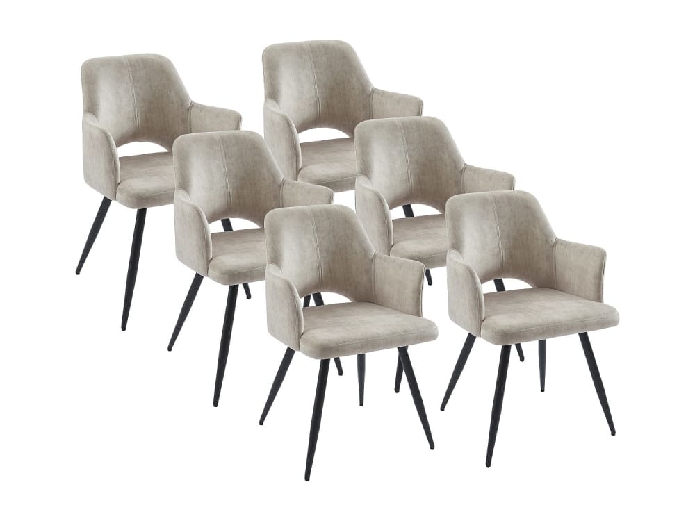 Lot de 6 chaises  beige