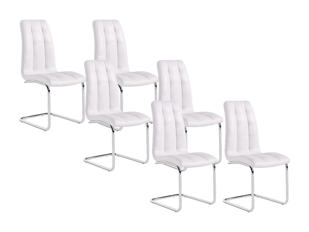 Lot de 6 chaises simili