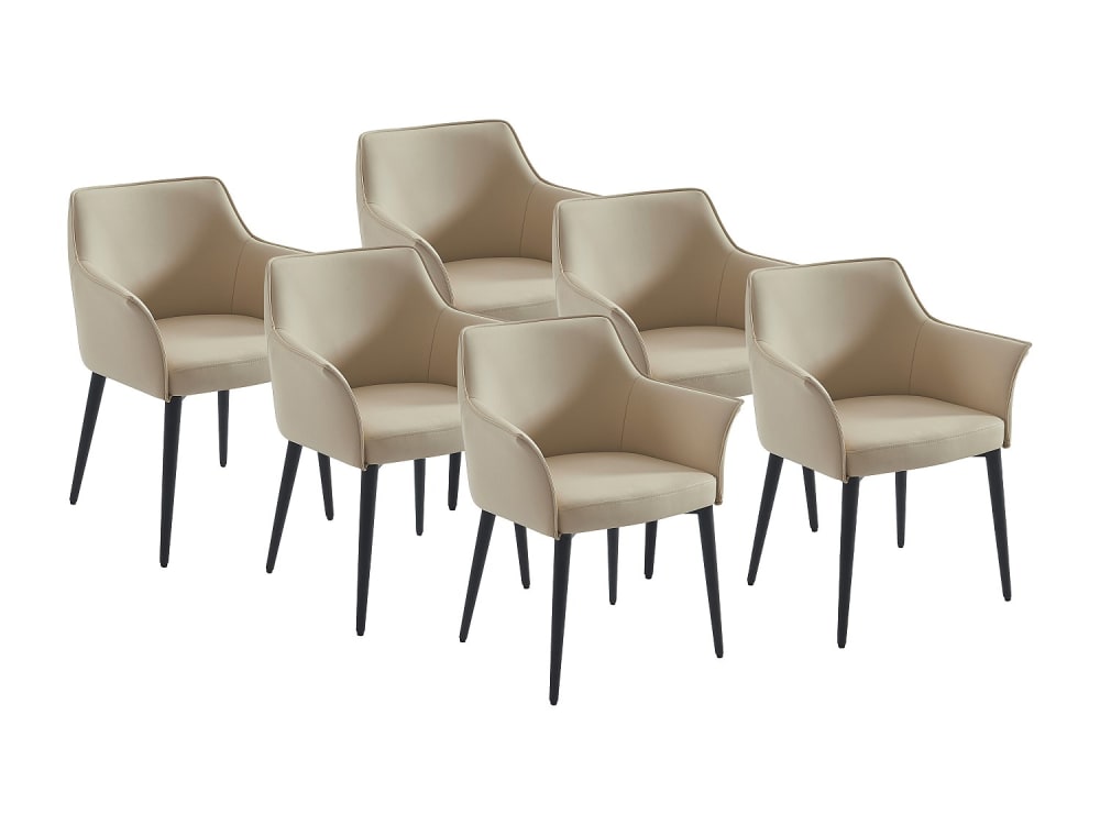 lot de 6 chaises simili