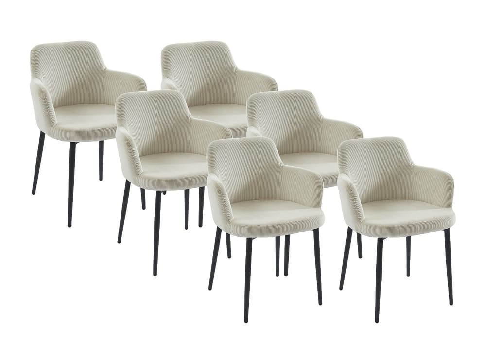 Lot de 6 chaises velours