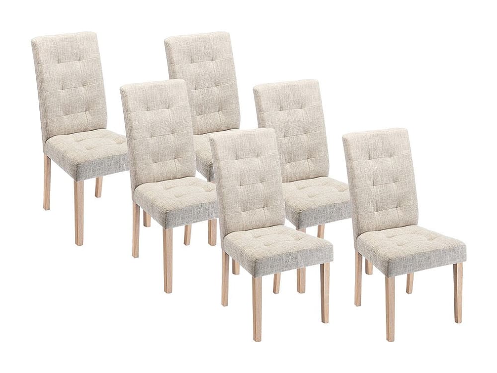 chaise polyester crème